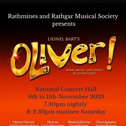 Rathmines and rathgar musical society presents oliver at the national concert hall