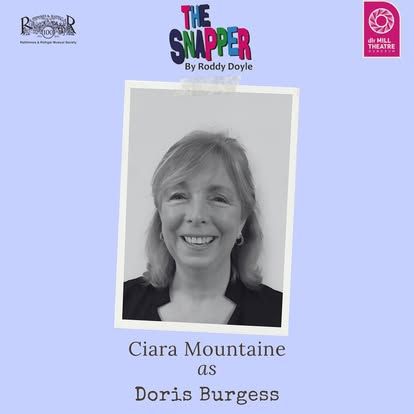 A black and white photo of a woman named clara mountaine