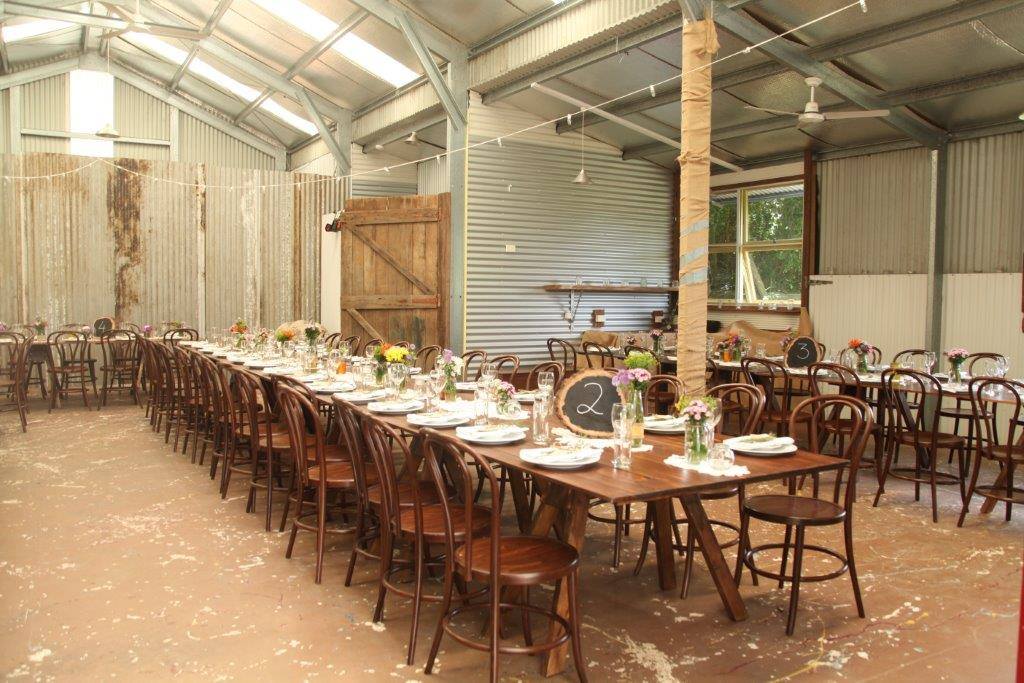 Wooden Tables And Chairs — Wedding & Event Hire In Goonellabah, NSW