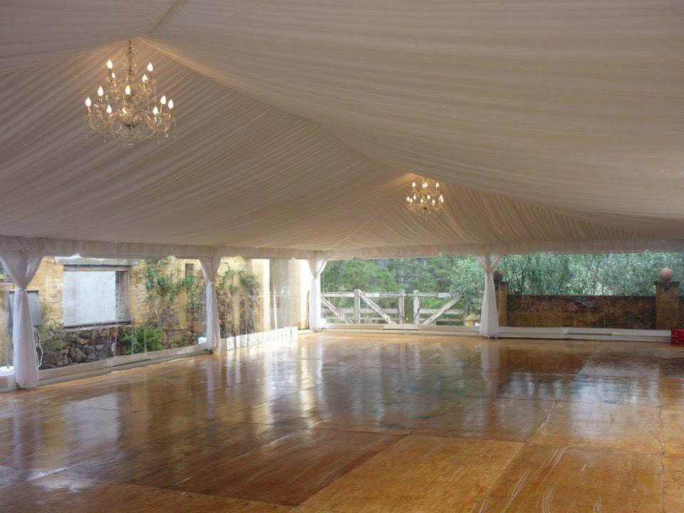 Two Chandeliers And Timber Flooring — Wedding & Event Hire In Goonellabah, NSW