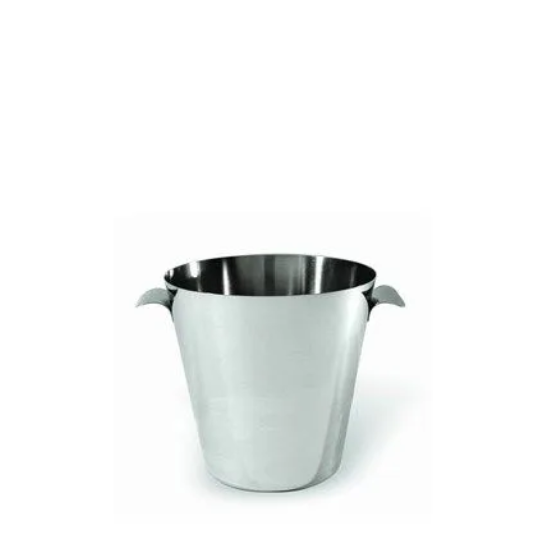 A Stainless Steel Bucket With Two Handles On A White Background — Wedding & Event Hire In Goonellabah, NSW