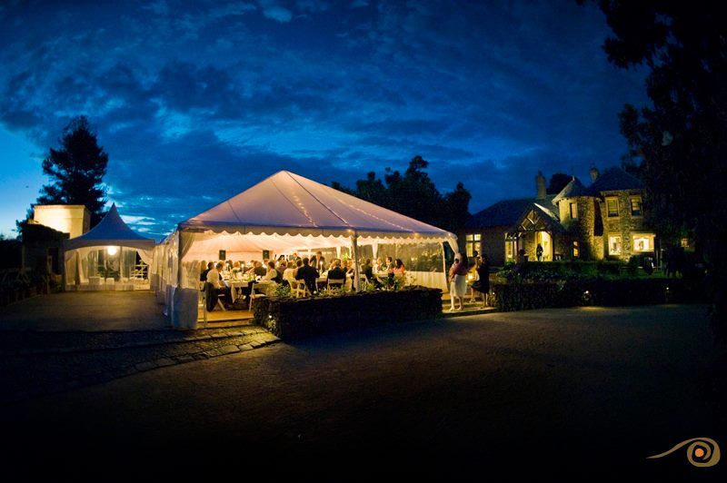 People Inside A Marquee On A Beautiful Evening — Wedding & Event Hire In Goonellabah, NSW