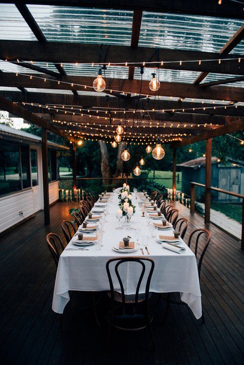 Wedding Table Decoration With Pendant Lights — Wedding & Event Hire In Goonellabah, NSW