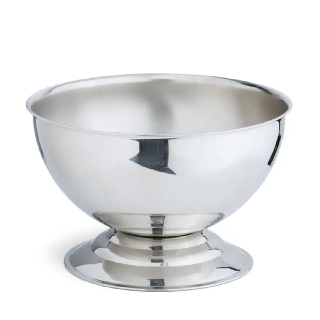 A Stainless Steel Bowl On A Stand On A White Background — Wedding & Event Hire In Goonellabah, NSW