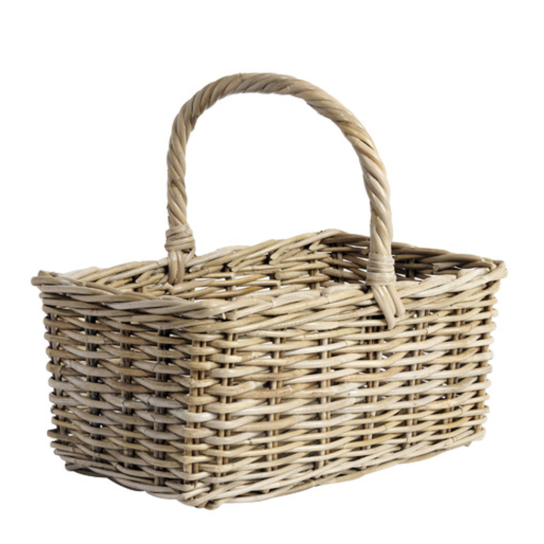 Wicker Basket - Large with Handle — Wedding & Event Hire In Goonellabah, NSW