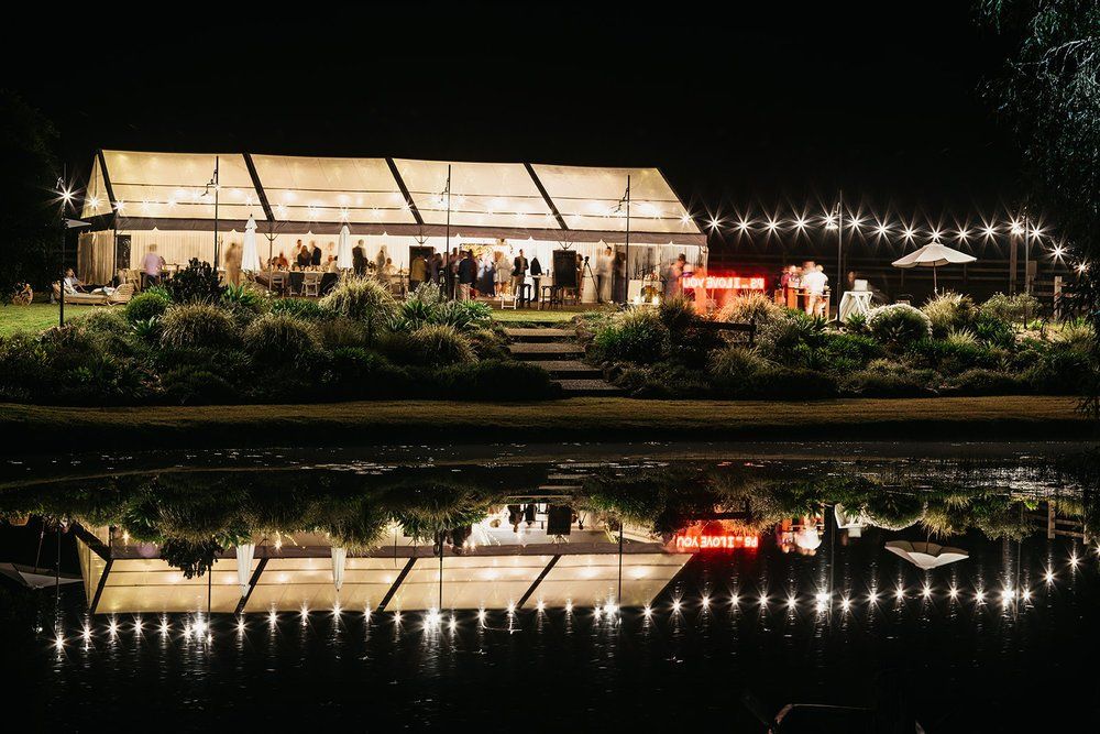 Clear White Roof And People Gathering — Wedding & Event Hire In Goonellabah, NSW