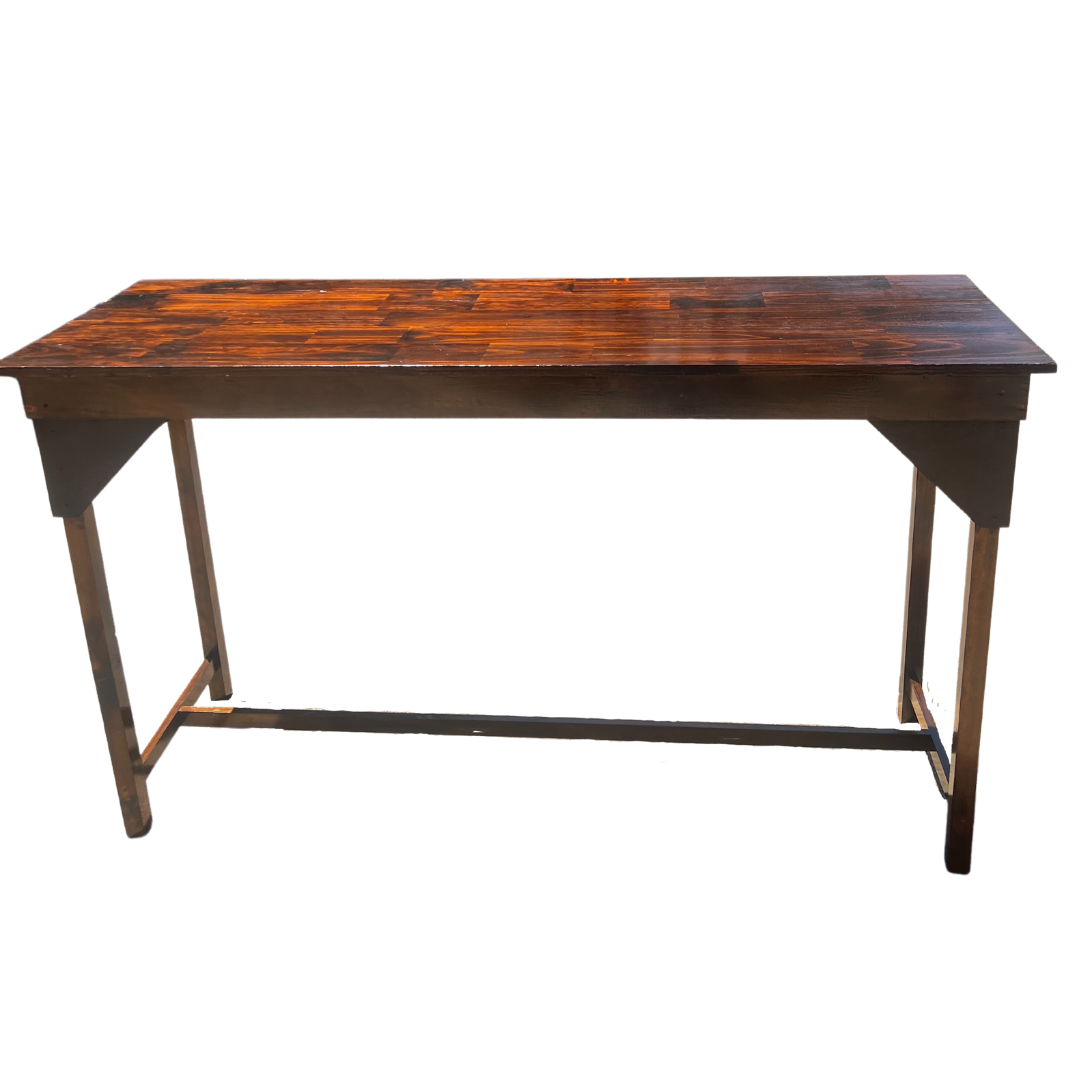 Walnut Timber Bench Bar — Wedding & Event Hire In Goonellabah, NSW