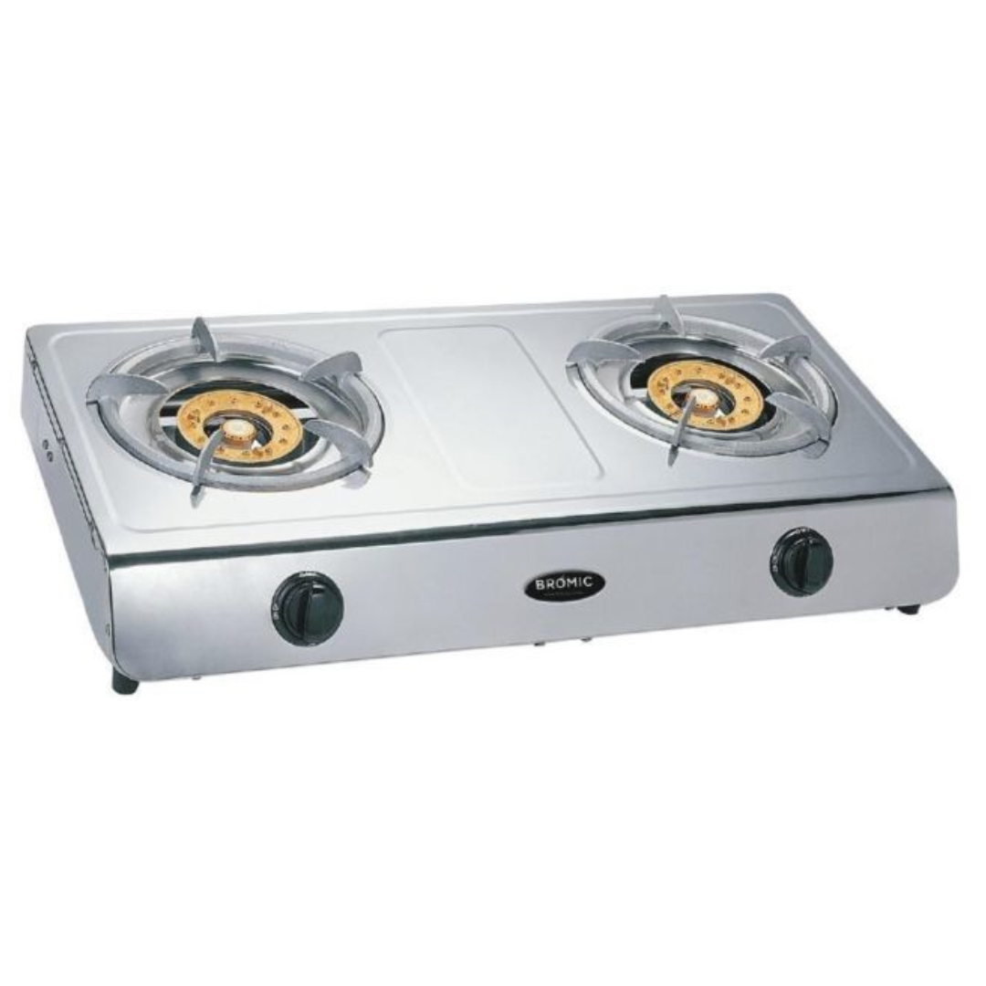 A Stainless Steel Gas Stove With Two Burners — Wedding & Event Hire In Goonellabah, NSW