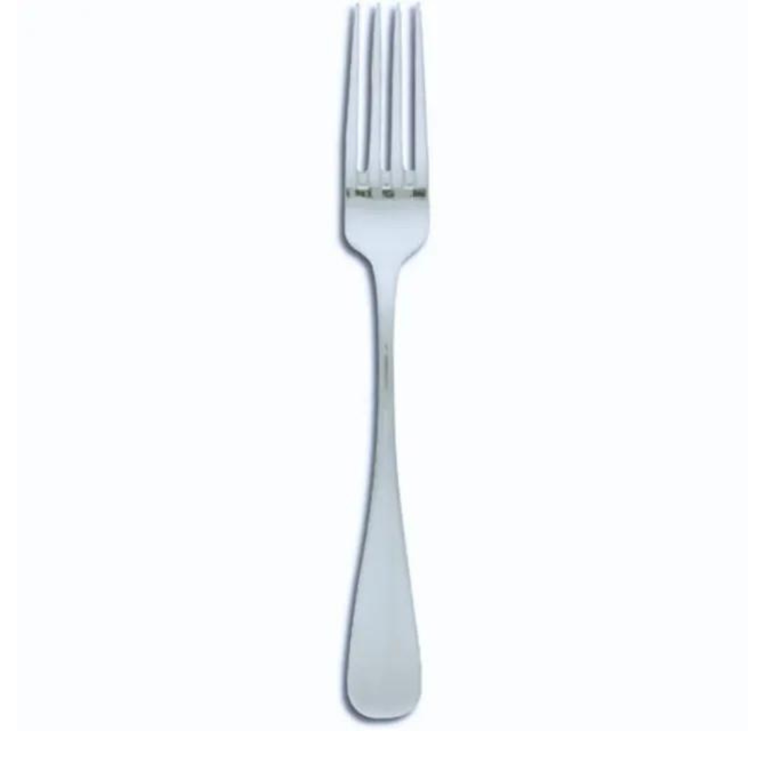 A Silver Fork With A Long Handle On A White Background — Wedding & Event Hire In Goonellabah, NSW