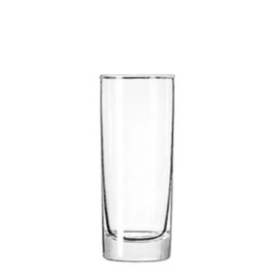 A Tall Clear Glass With A Silver Rim On A White Background — Wedding & Event Hire In Goonellabah, NSW