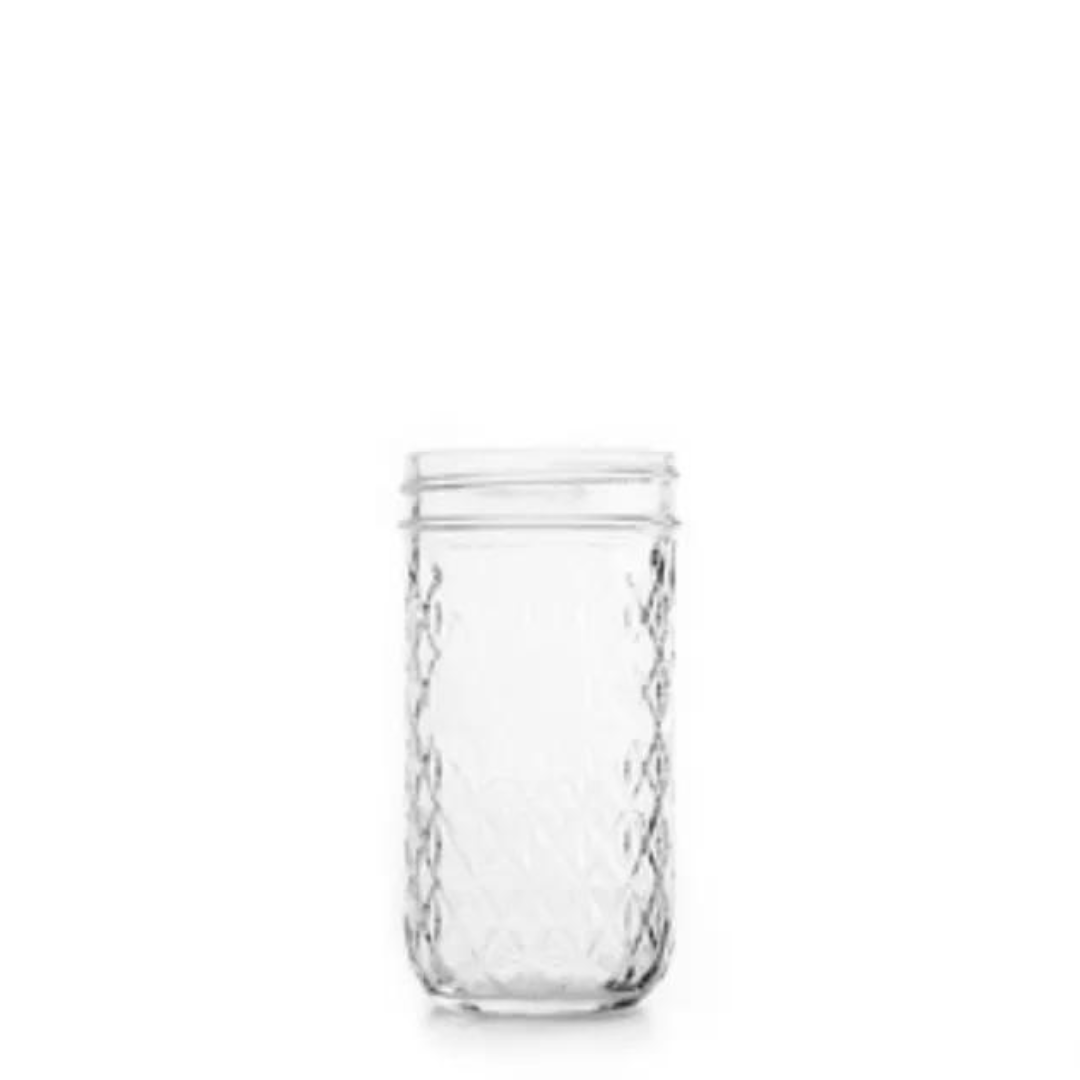 A Clear Glass Jar With A Lid On A White Background — Wedding & Event Hire In Goonellabah, NSW