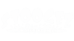 Faint white logo reading “BIG DOG” with small tagline beneath it on a white background
