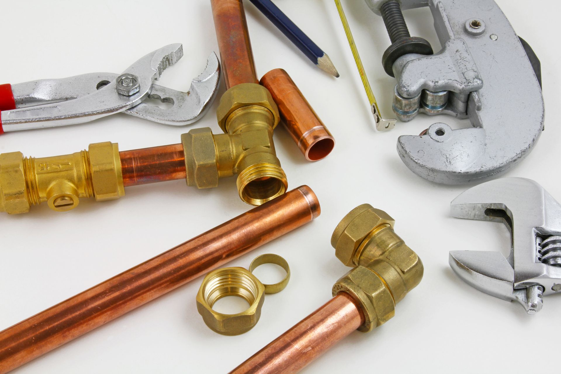 Attrezzi idraulici: tubi di rame