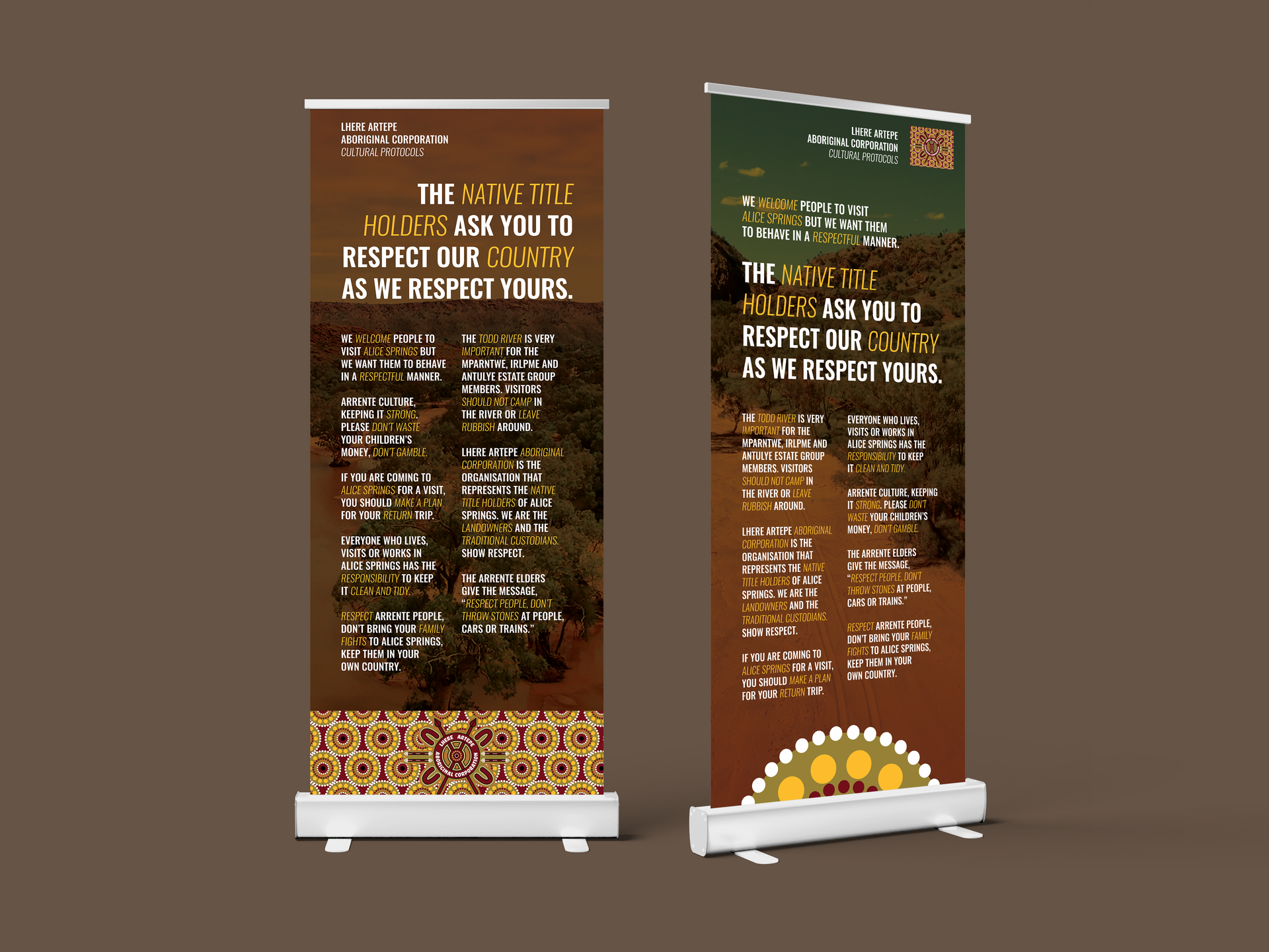 Cultural Protocol Banners