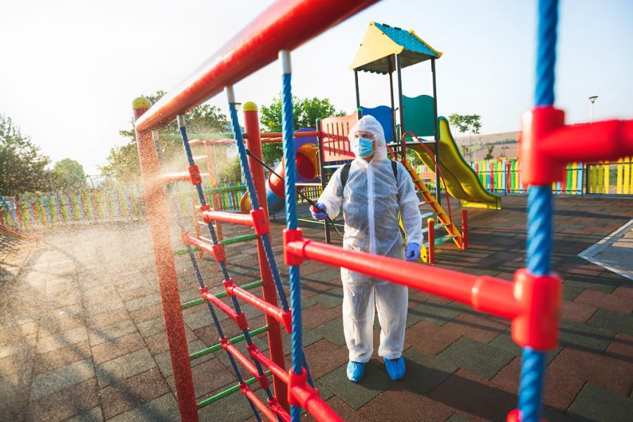 sanificazione parco giochi