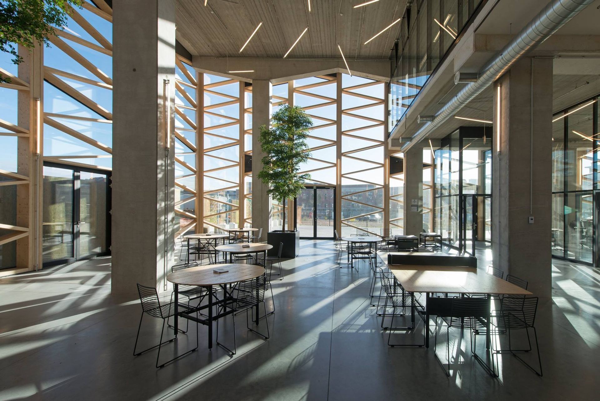 Salle à Bruxelles-ville -  Greenbizz situé dans un nouveau bâtiment de haute performance énergétique,