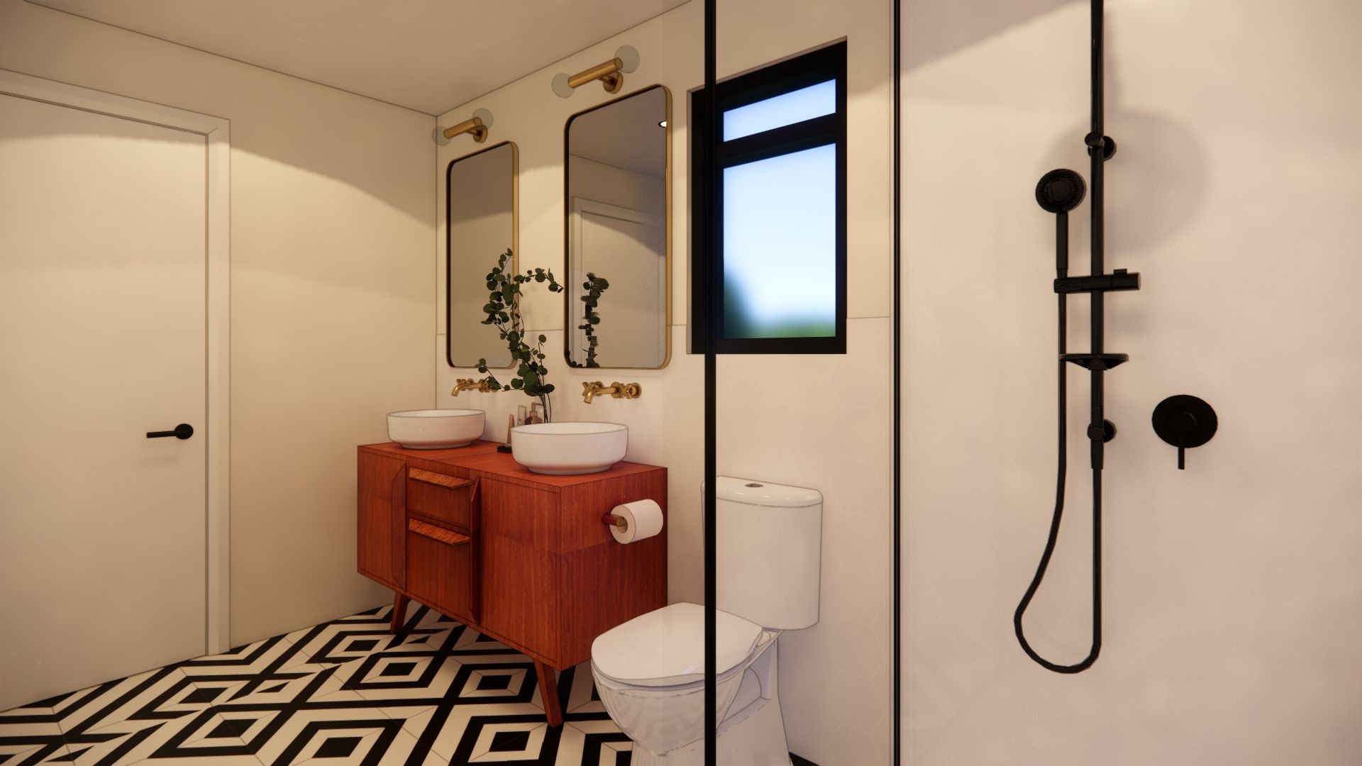 mid century modem bathroom renovation from $33,000