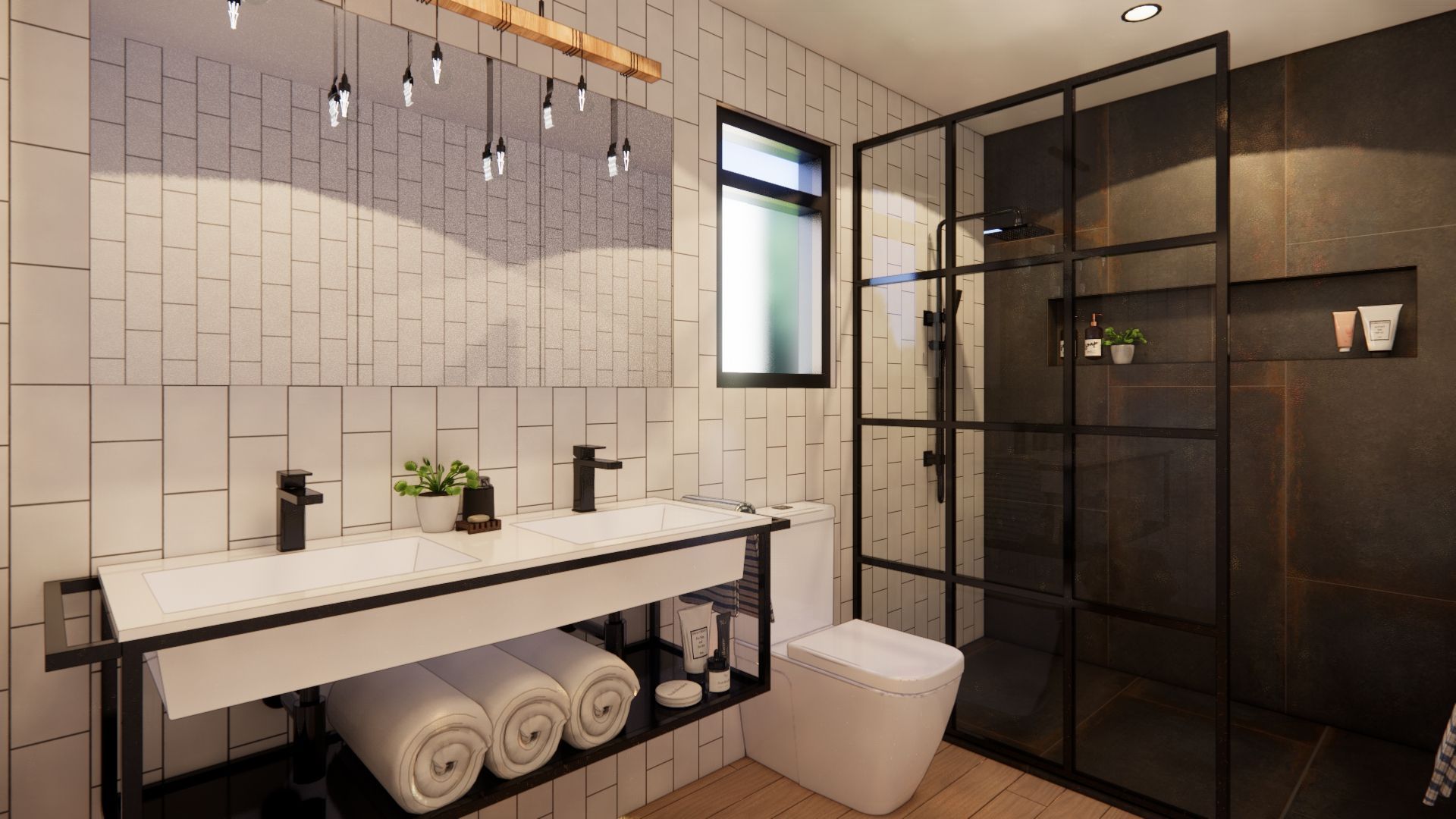 premium bathroom industrial style