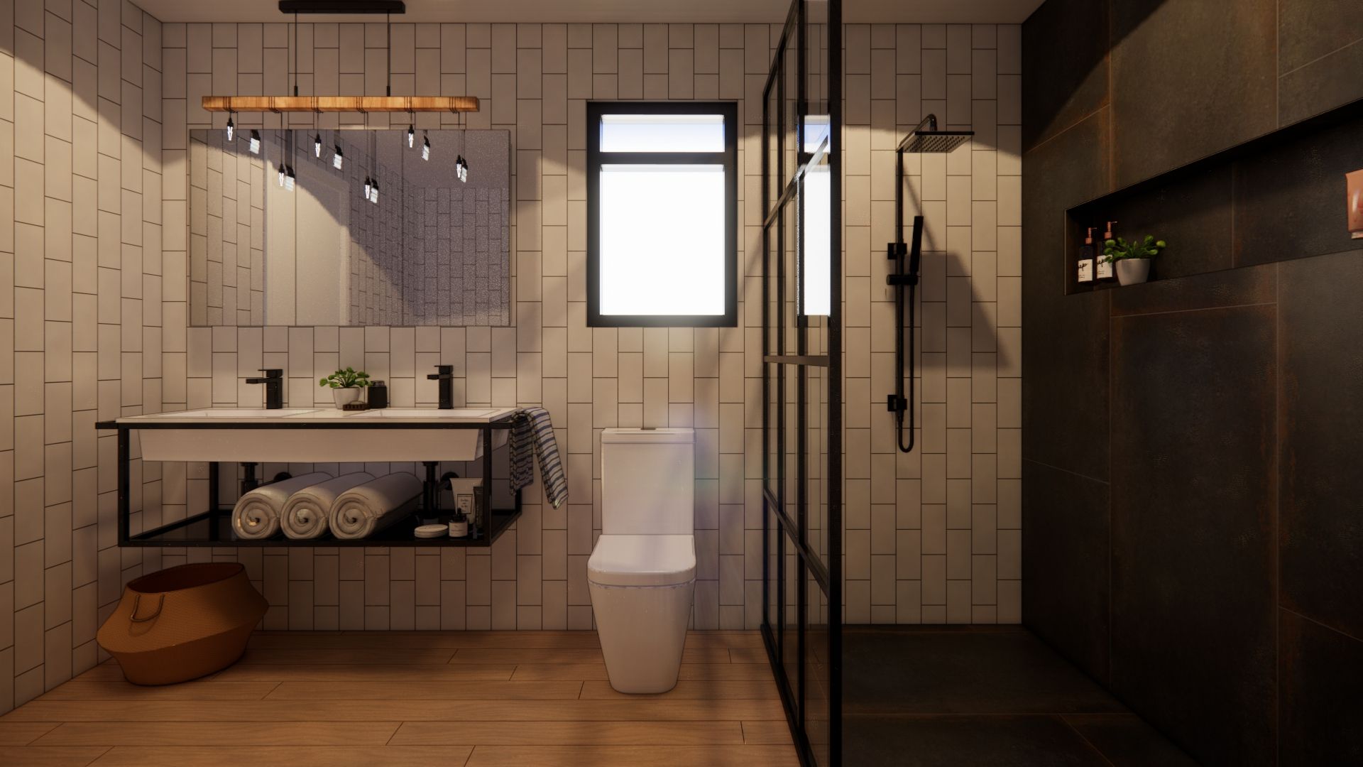 industrial bathroom renovation from $44,800
