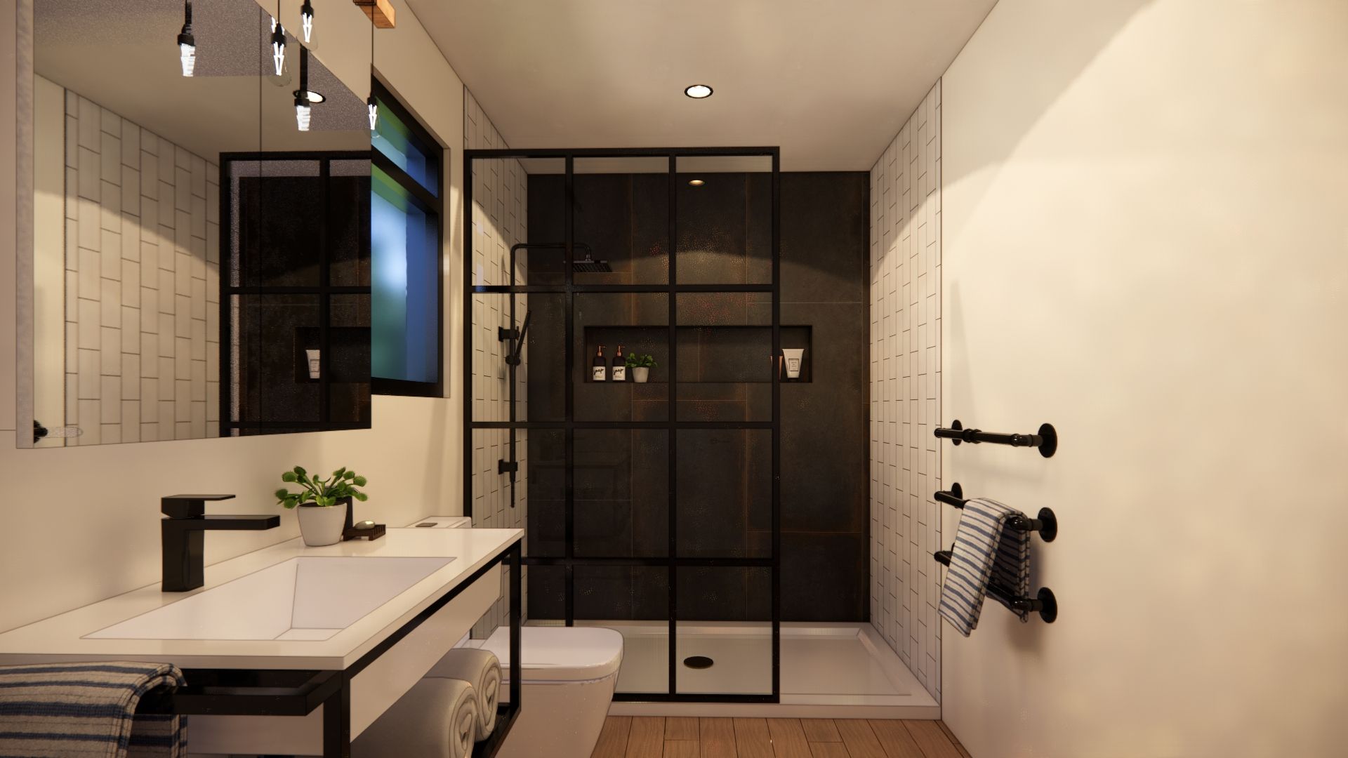 industrial bathroom renovation from $32,900
