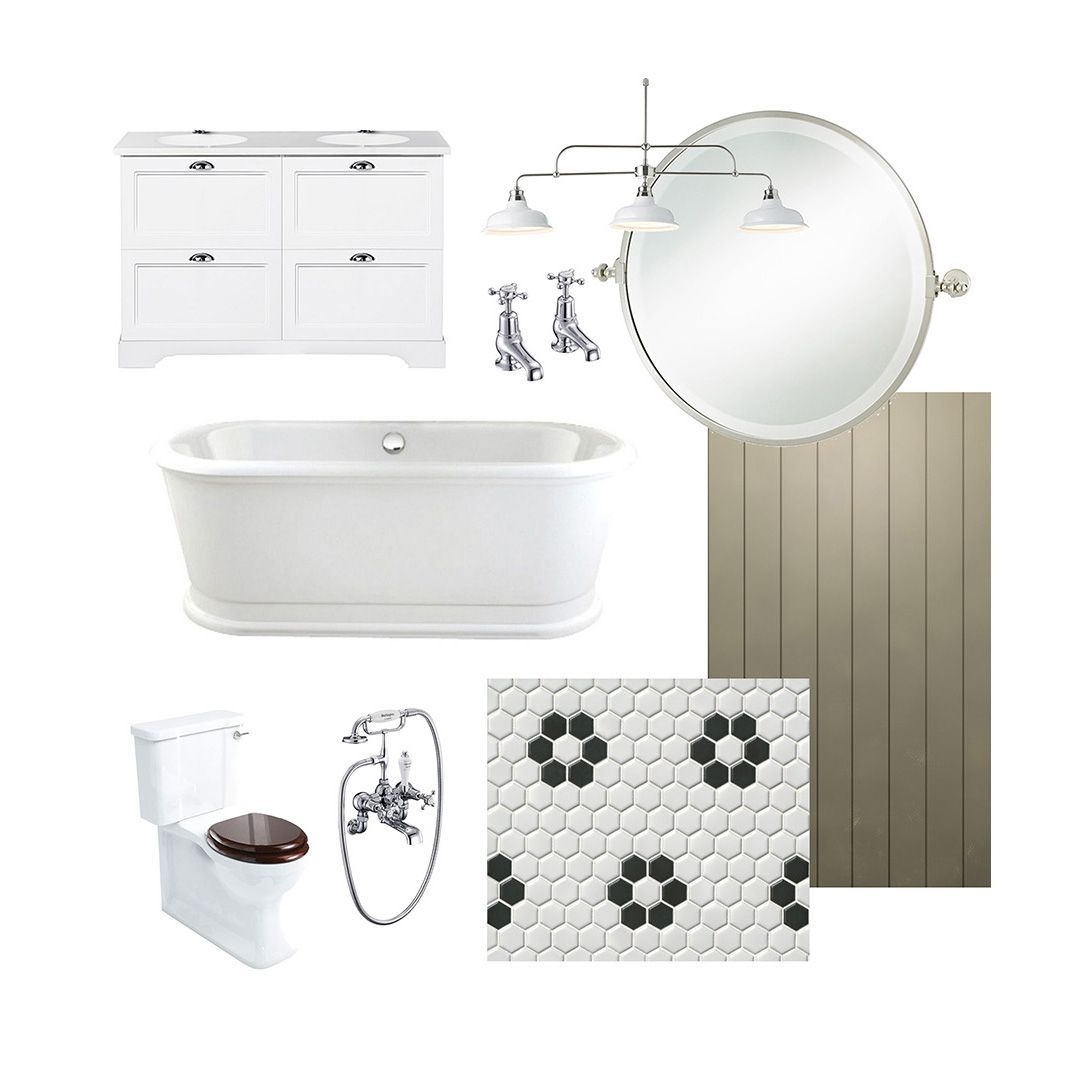 A bathroom with a bathtub , toilet , sink and mirror