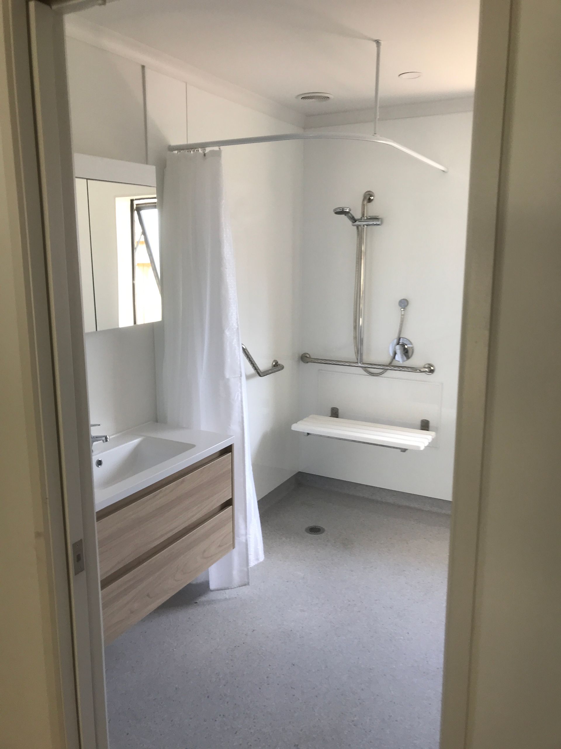 wheelchair accessible bathroom renovation package