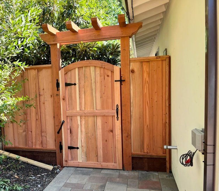 Dublin paver walkway, fence & gate