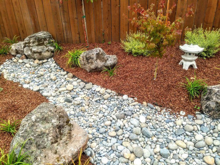 San Leandro dry river bed landscaping 