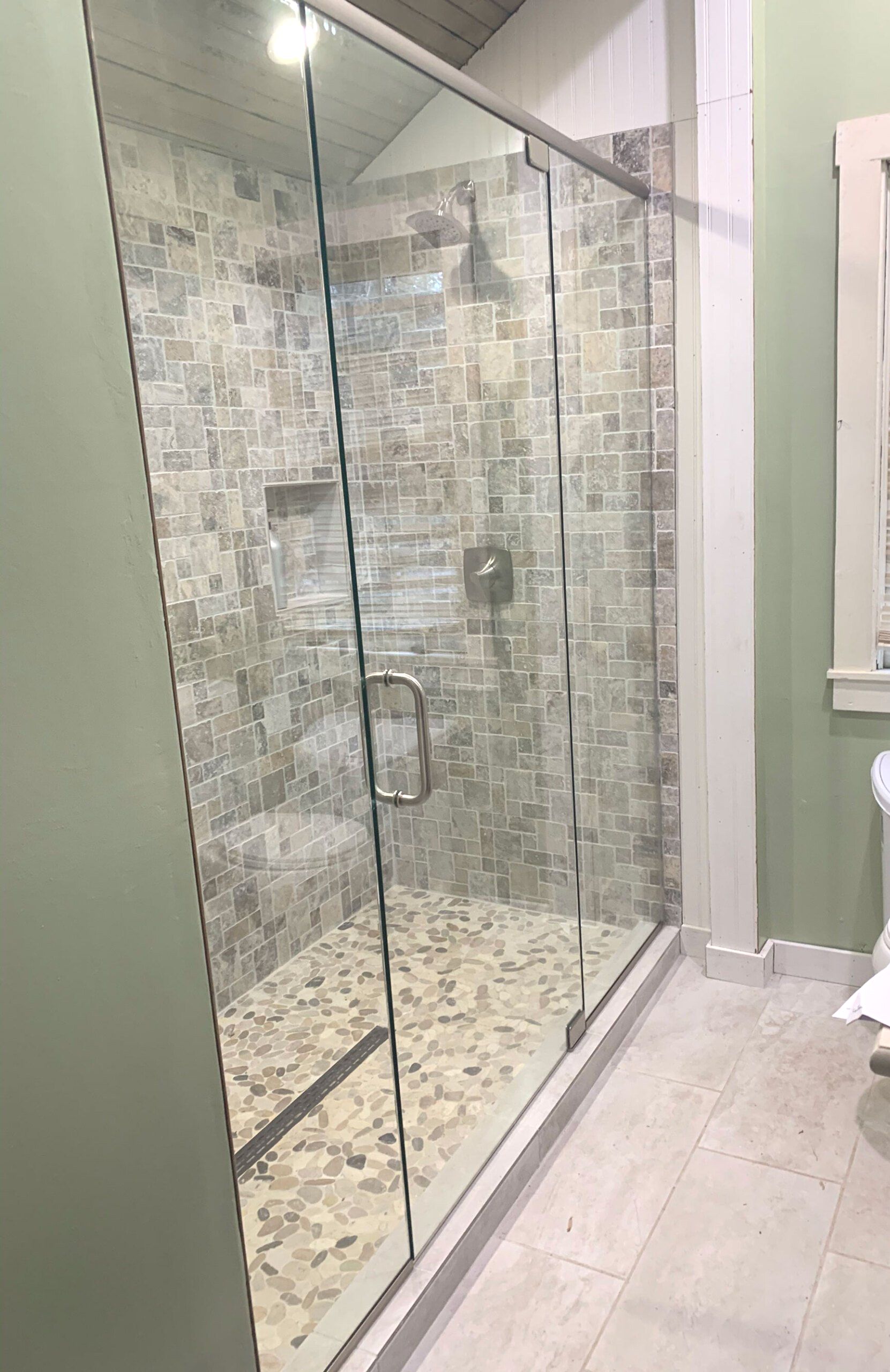 Big Glass Shower Enclosure — Knoxville, TN — Glass Pros Knoxville