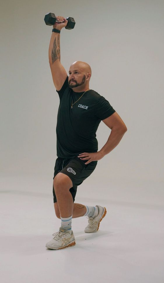 Quintin Wakefield wearing a black shirt that says me fitness