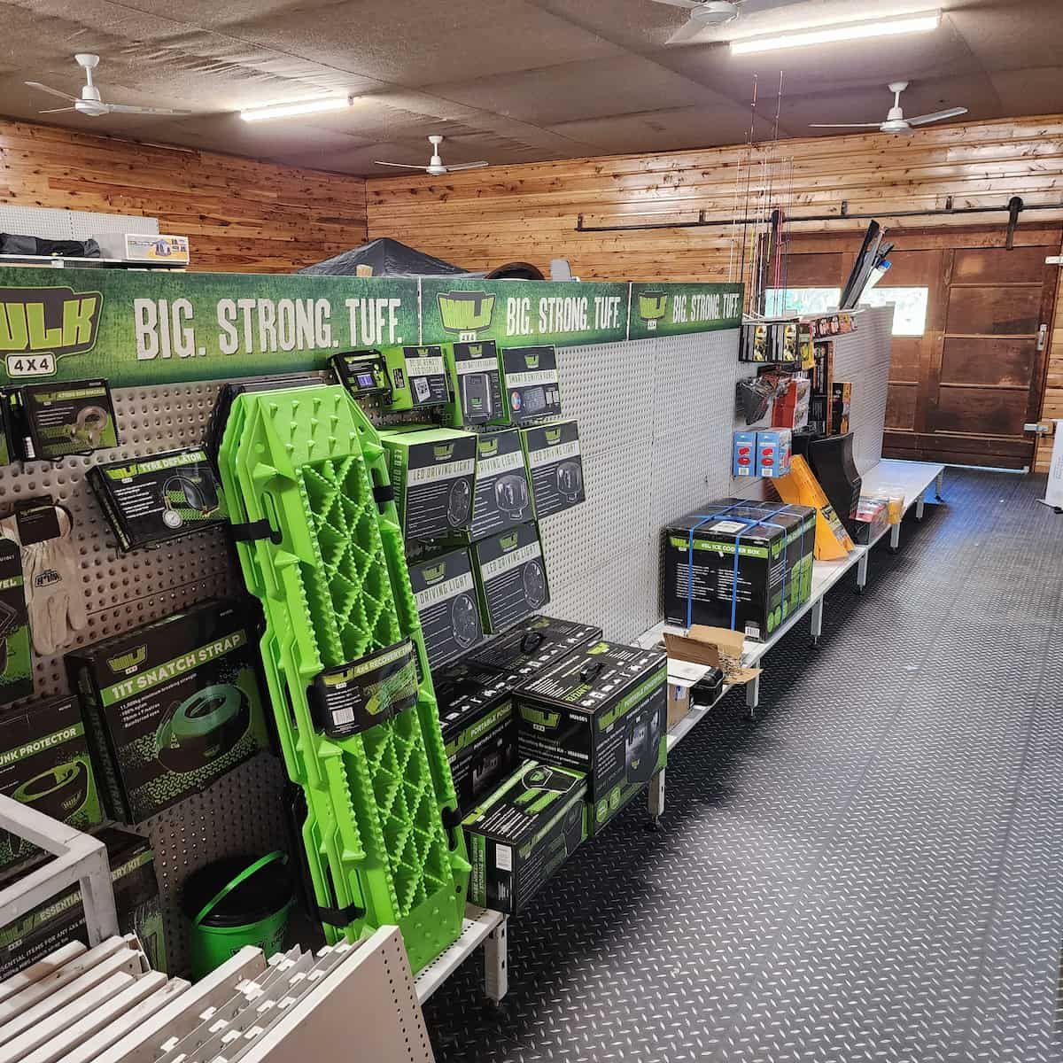 A Store Filled With Lots Of Green Products — Murgon Auto Parts & Outdoors In Murgon, QLD