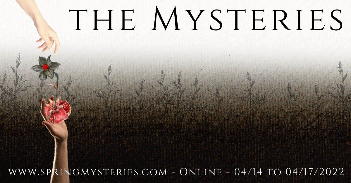 A poster for the mysteries shows a hand reaching for a flower