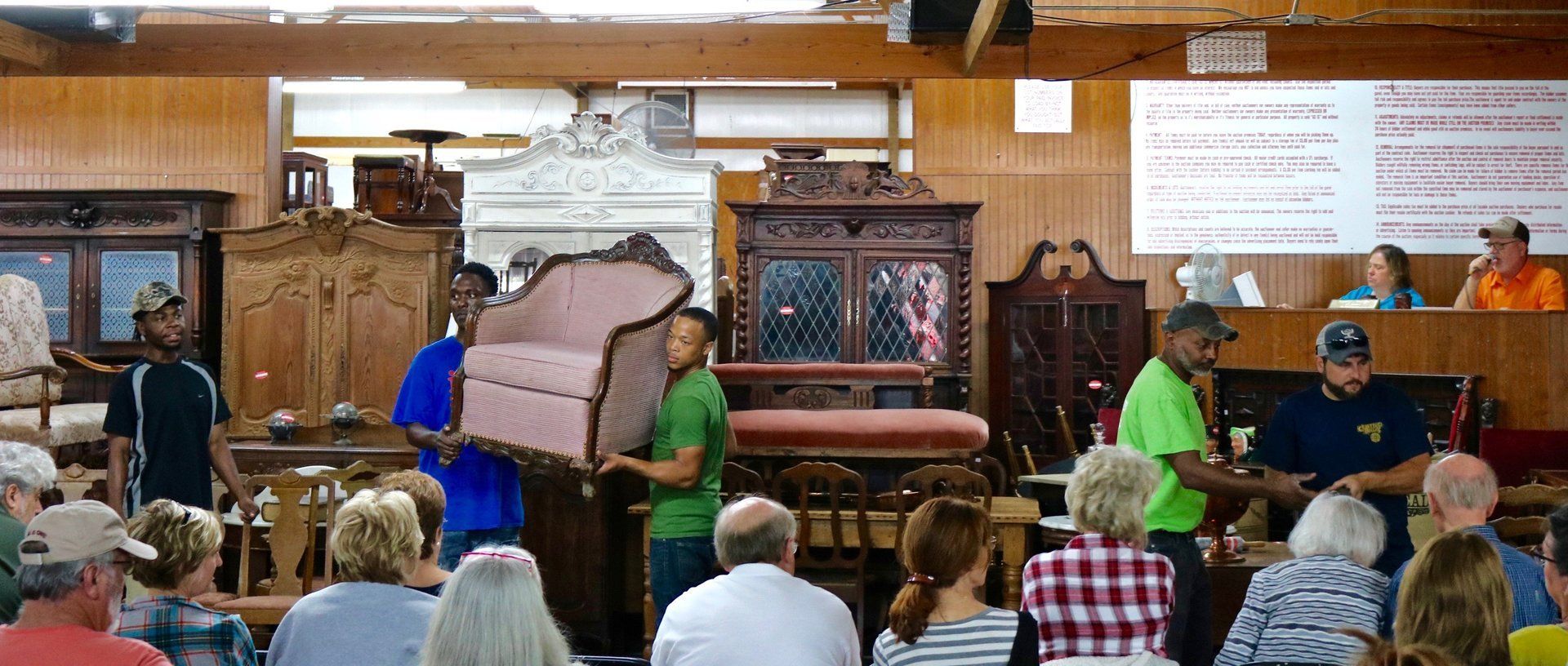 antique furniture auction in ar