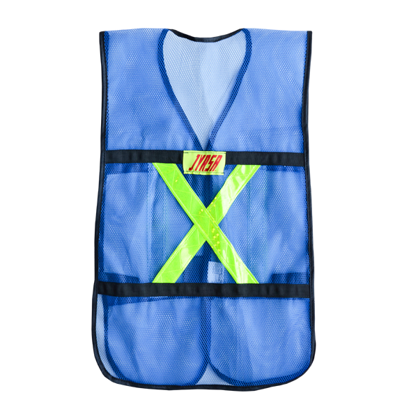CHALECO ECONOMICO MALLA AZUL CON REFLEJANTE