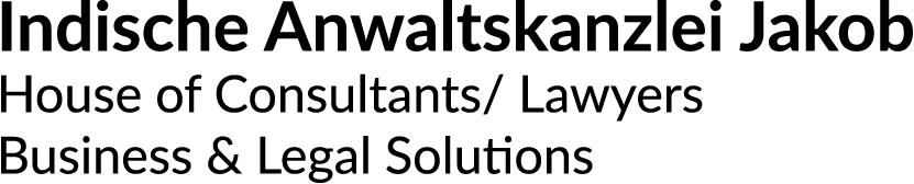 Logo Indische Anwaltskanzlei Jakob | House of Consultants/ Lawyers | Business & Legal Solutions