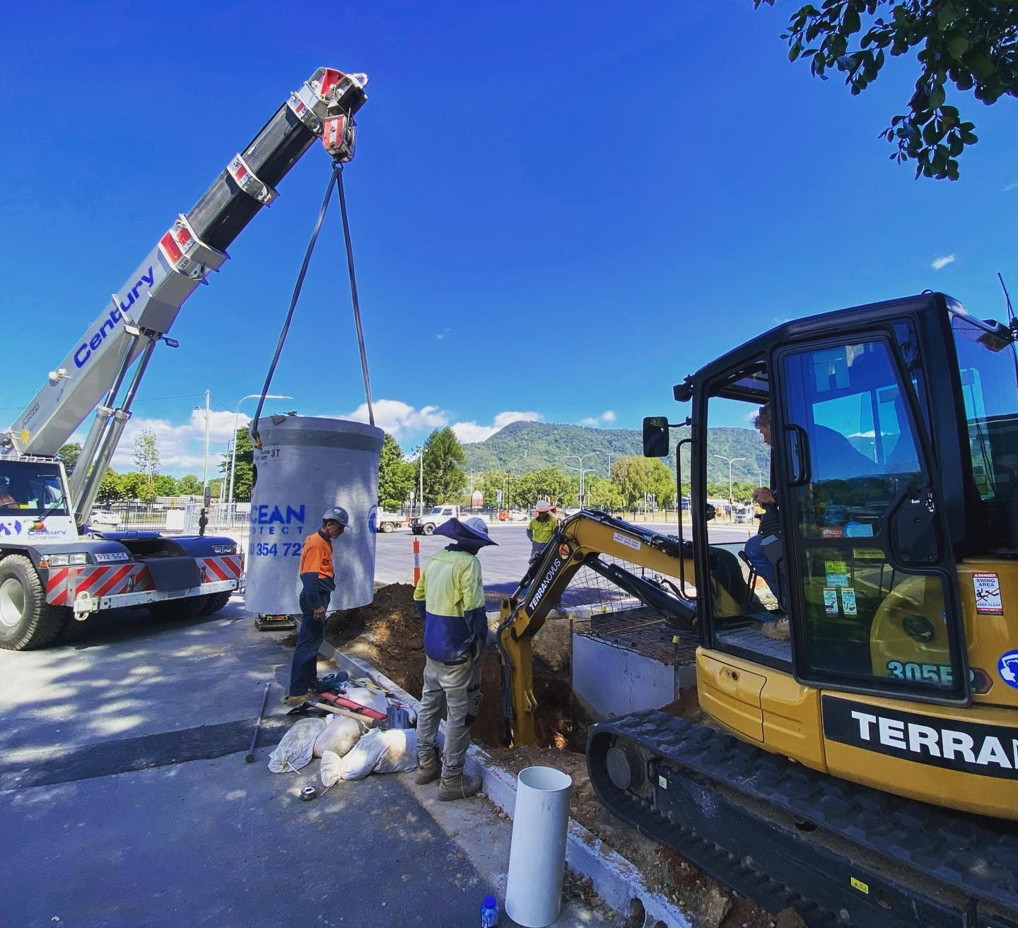 Yellow Cat Skid Steer — Terranovus Earthworks & Plant Hire in Cairns City, QLD
