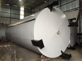 Fabricação de tanques misturadores industriais em aço carbono, aço inoxidável para indústrias