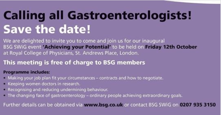 British Society of Gastroenterology: Supporting Women in Gastroenterology Conference 'Acheiving your potential': Laura Blackburn from Transition Solutions speaking on the role of Mentroing within the BSG