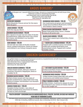 Hitchys Menu Page 2