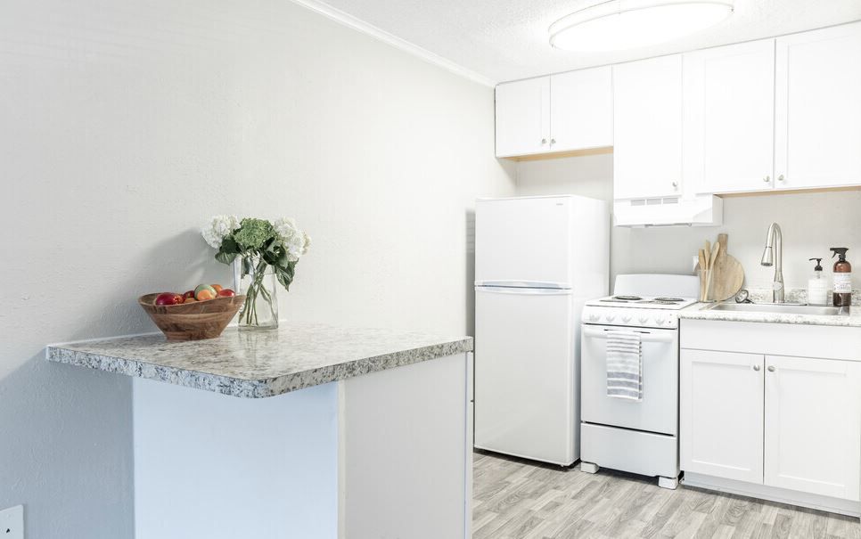 Photo of a studio kitchen