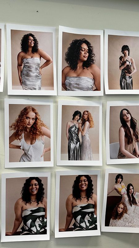 A Bunch Of Pictures Of Women Are Hanging On A Wall With Curly Hair — Sophisticut Hair Salon in Mysterton, QLD
