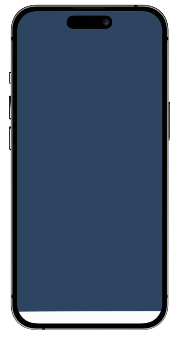 A drawing of a cell phone with a blue screen.