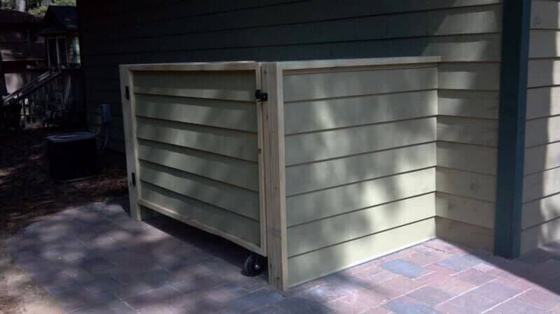Trash can corral - Home Inspections in Tallahassee, FL