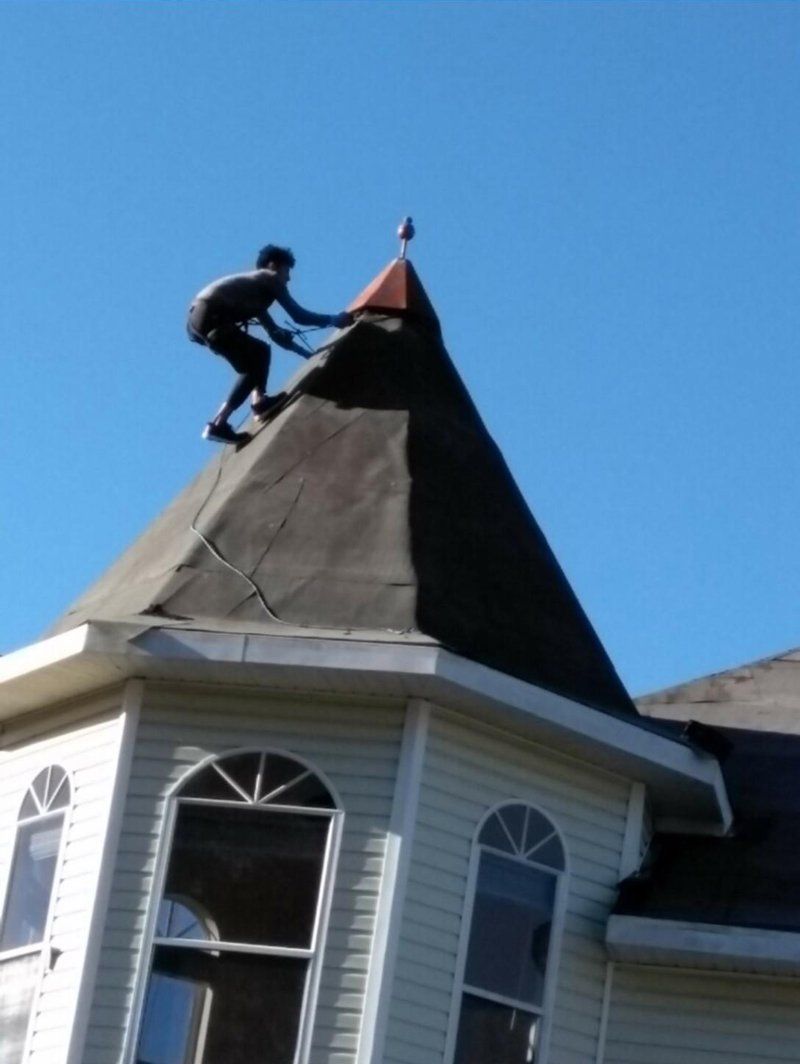 Man On The Roof — AM Roofing & Waterproofing — Tampa, FL