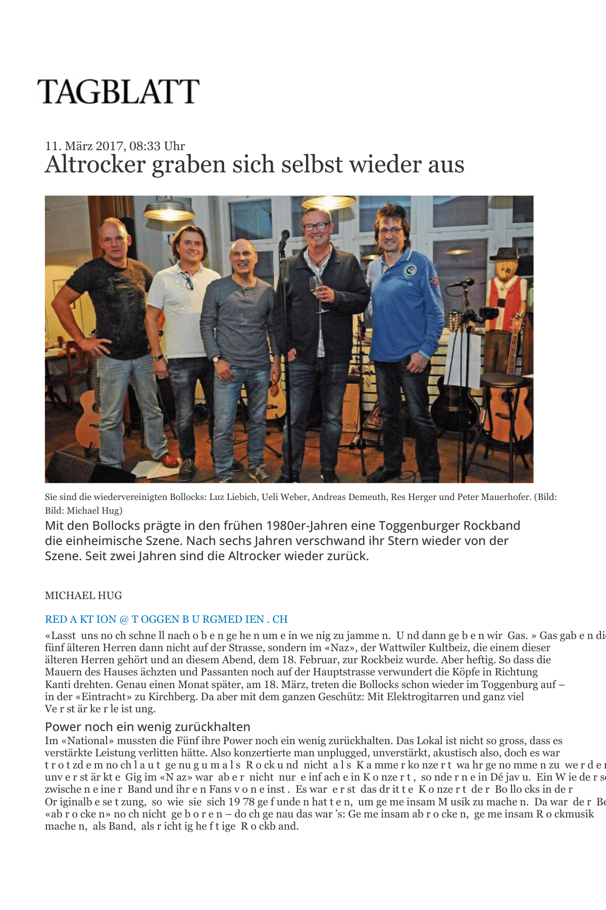 Media Article St. Galler Tagblatt