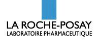 Das Logo von La Roche Posay Laboratoire Pharmaceutique ist blau und schwarz.