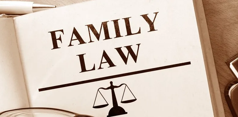 Open book about family law