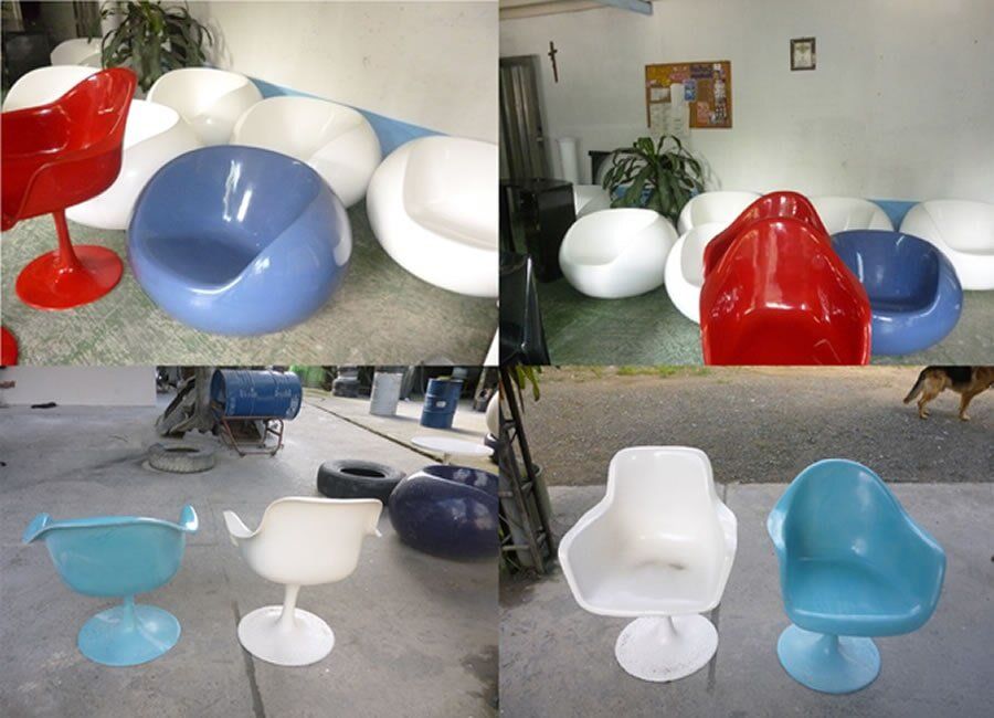 Sillas en fibra de vidrio modernas Fibracol S.A.S.