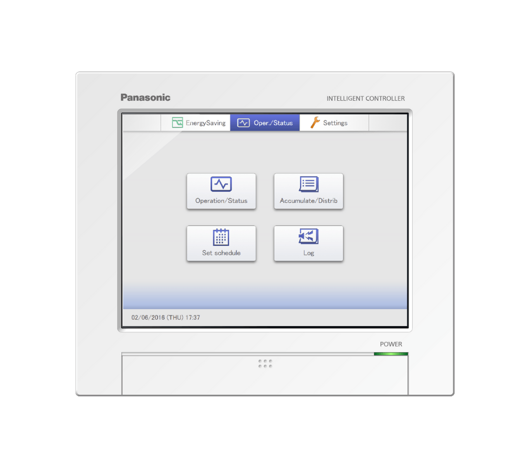 a panasonic monitor with a few buttons on it