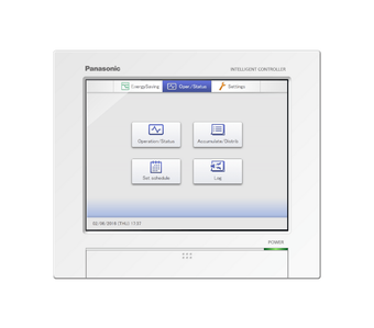 a panasonic monitor with a few buttons on it